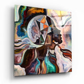 Meditation Glass Wall Art.